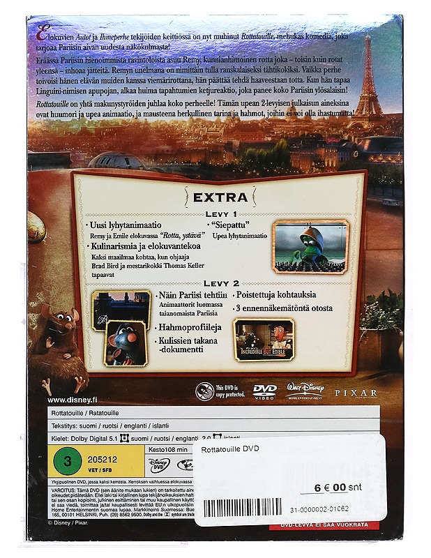 Rottatouille - DVD - DVD-elokuvat - 10105376739 - 1