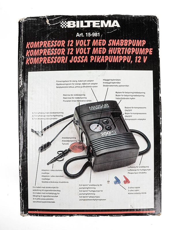 BILTEMA Art. 15-981 ilmakompressori - Muu elektroniikka - 10105376746 - 2