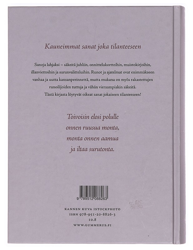 Sanoja lahjaksi - Arto Manninen - Romaanit ja novellit - 10105376777 - 1