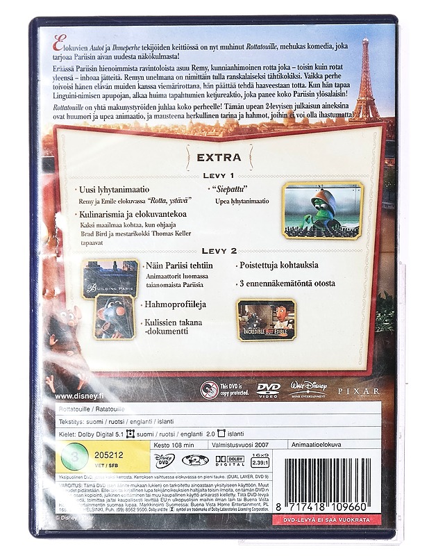 Rottatouille - DVD - DVD-elokuvat - 10105376837 - 1