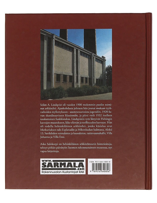 Selim A. Lindqvist : arkkitehti - Asko Salokorpi - Tietokirjat ja oppaat - 10105376850 - 1