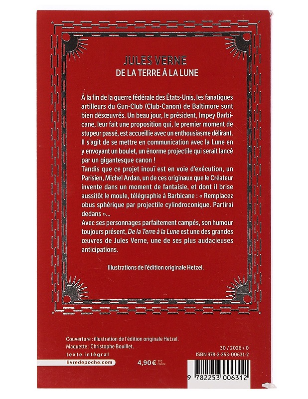 De la terre a la lune - Verne, Jules - Romaanit ja novellit - 10105376923 - 1