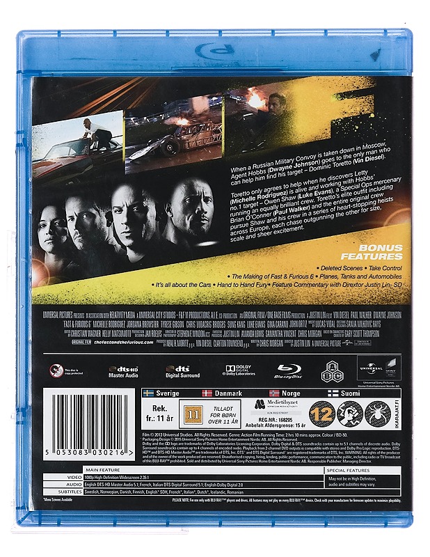 Fast & Furious 6 - Blu-ray - Blu-ray-levyt - 10105376946 - 1
