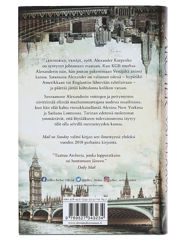 Kruuna vai klaava - Archer, Jeffrey - Romaanit ja novellit - 10105376976 - 1