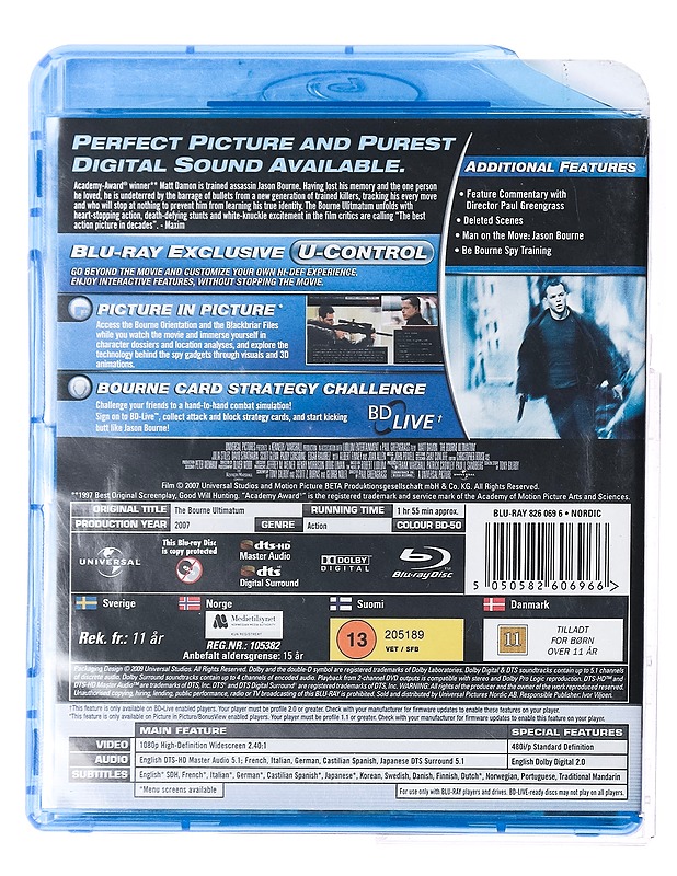 The Bourne Ultimatum - Blu-ray - Blu-ray-levyt - 10105377153 - 1