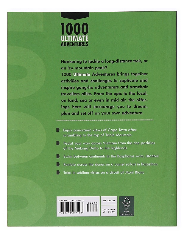 Lonely Planet's 1000 ultimate adventures - Atkinson, Brett - Tietokirjat ja oppaat - 10105377348 - 1
