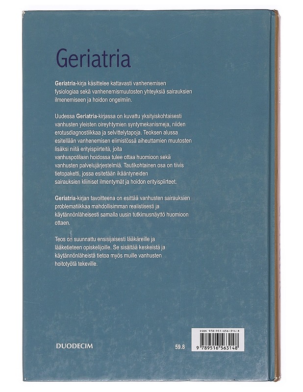 Geriatria - Pertti Ebeling - Tietokirjat ja oppaat - 10105377459 - 1