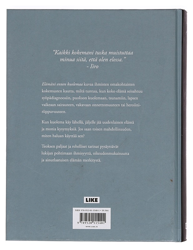 Elämäni ennen kuolemaa - Järvi, Elina - Elämäkerrat ja muistelmat - 10105377543 - 1