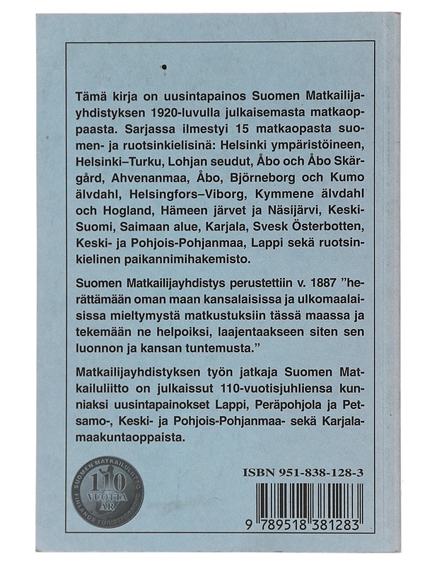 Keski- ja Pohjois-Pohjanmaa - Suomen matkailuliitto - Historiakirjat - 10105377789 - 1