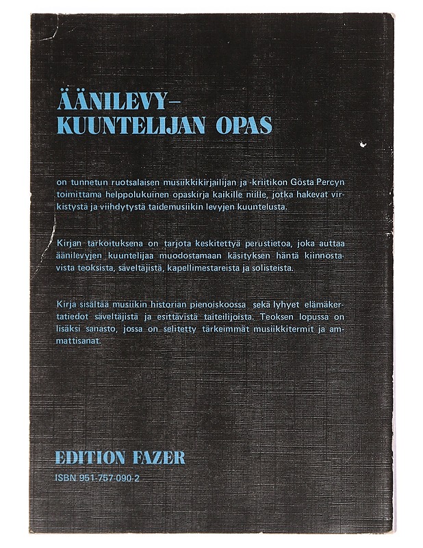 Äänilevykuuntelijan opas - Gösta Percy - Tietokirjat ja oppaat - 10105377845 - 1