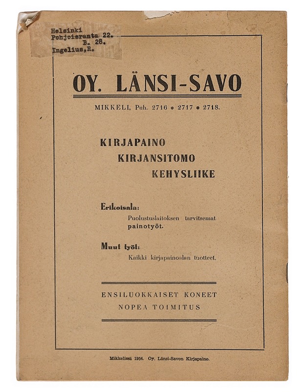 Sotilasaikakauslehti 4/1954 - Lehdet - 10105377867 - 1