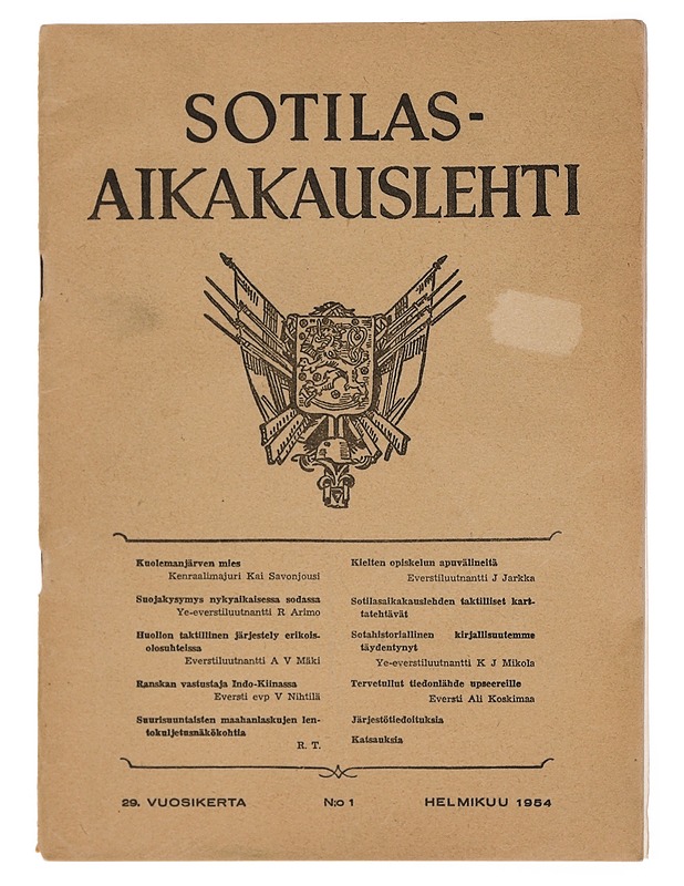 Sotilasaikakauslehti 1/1954 - Lehdet - 10105377871 - 0