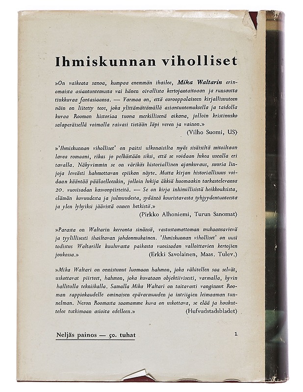 Ihmiskunnan viholliset II: Poikani Julius - Mika Waltari - Romaanit ja novellit - 10105377933 - 1