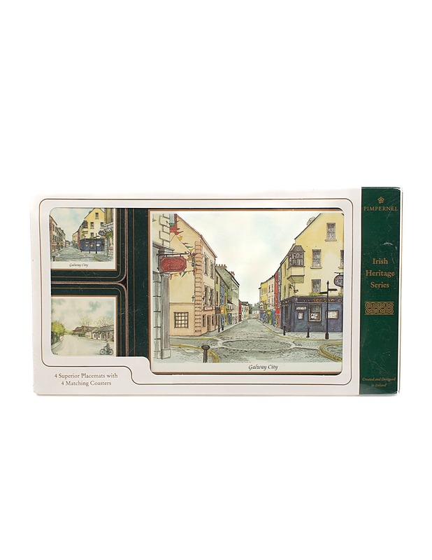 PIMPERNEL Irish Heritage Series tabletti ja lasinalunen, 8 osaa - Muut sisustustavarat - 10105378056 - 0