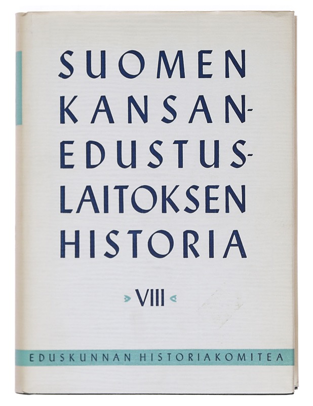 Suomen kansanedustuslaitoksen historia VIII - Olavi Salervo - Historiakirjat - 10105378089 - 0