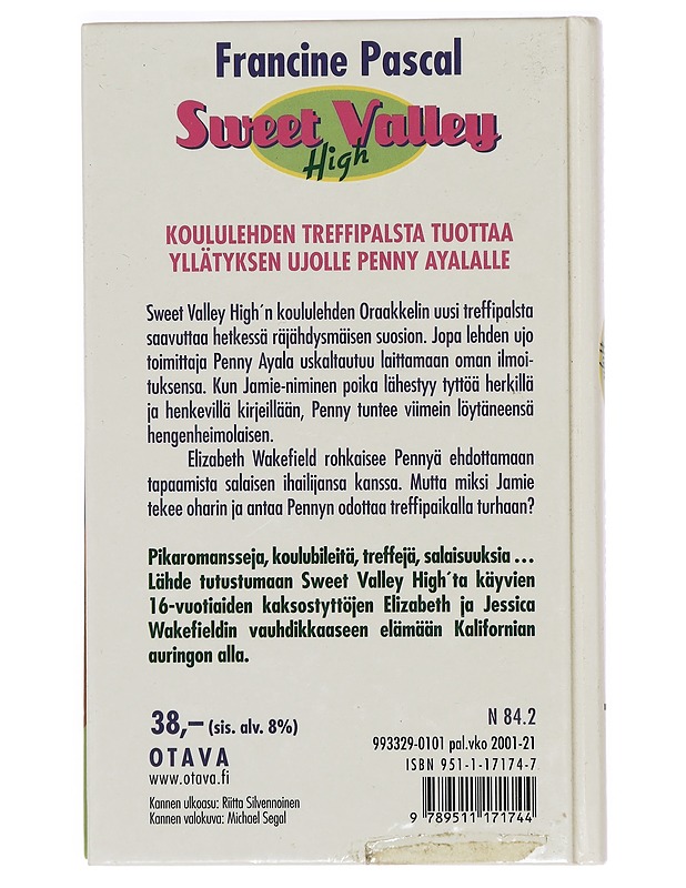 Salainen ihailija - Pascal, Francine - Nuorten kirjat - 10105378107 - 1