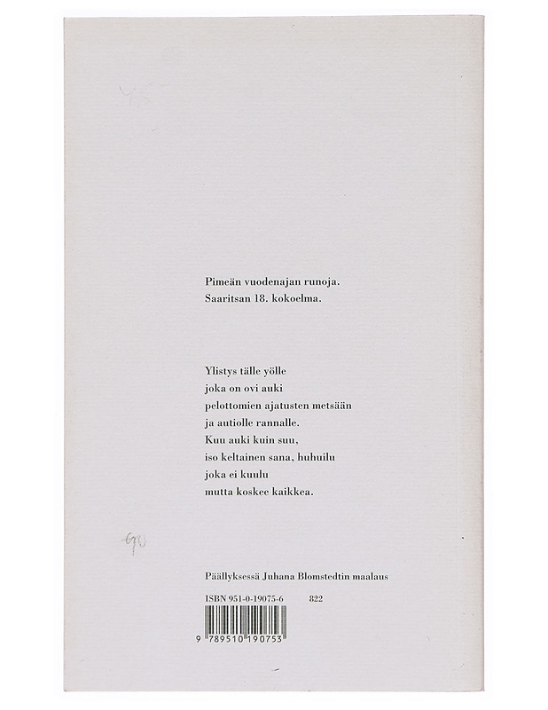 Oltava on - Pentti Saaritsa - Runot ja näytelmät - 10105378191 - 1