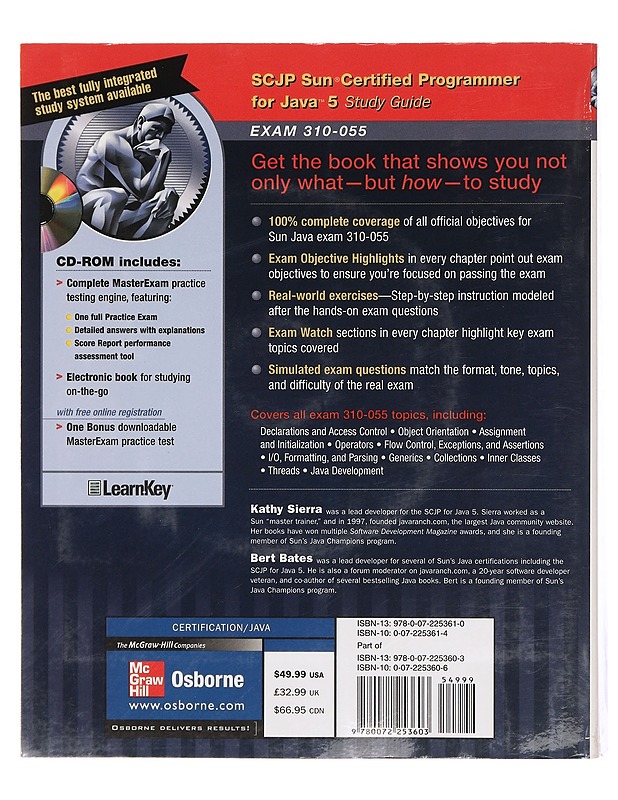 SCJP Sun® certified programmer for JavaT 5 study guide : (exam 310-055) - Sierra, Kathy - Tietokirjat ja oppaat - 10105378246 - 1