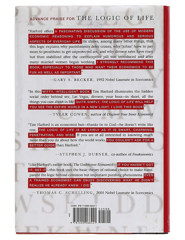 The logic of life : the rational economics of an irrational world - Tim Harford - Tietokirjat ja oppaat - 10105378275 - 1