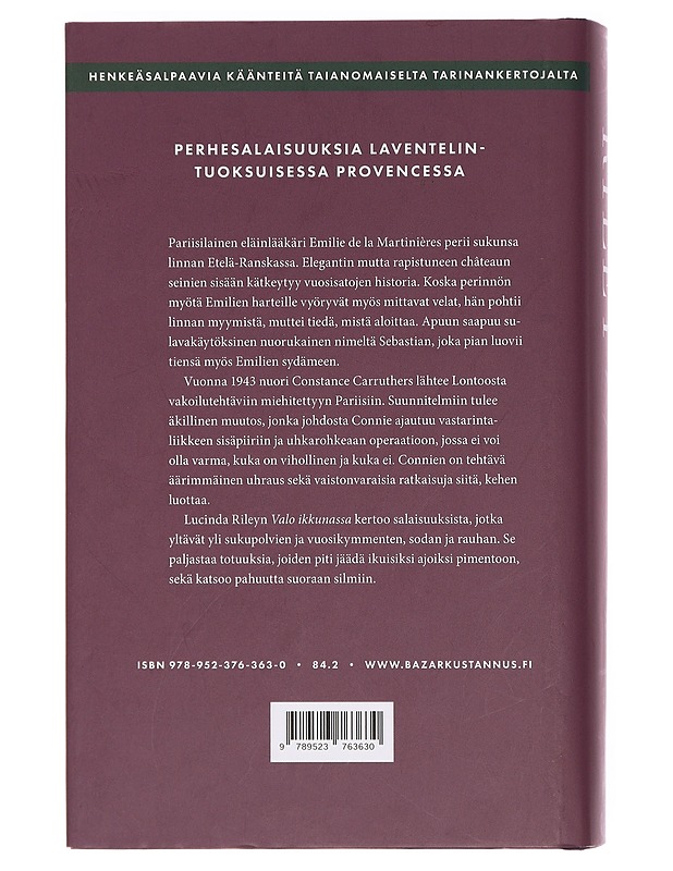 Valo ikkunassa - Riley, Lucinda - Romaanit ja novellit - 10105378477 - 1