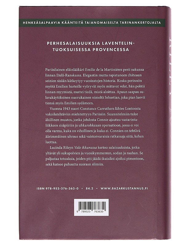 Valo ikkunassa - Riley, Lucinda - Romaanit ja novellit - 10105378478 - 1