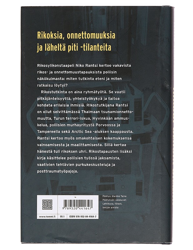Rikospoliisin silmin : tositarinoita Suomesta - Niko Rantsi - Tietokirjat ja oppaat - 10105378504 - 1