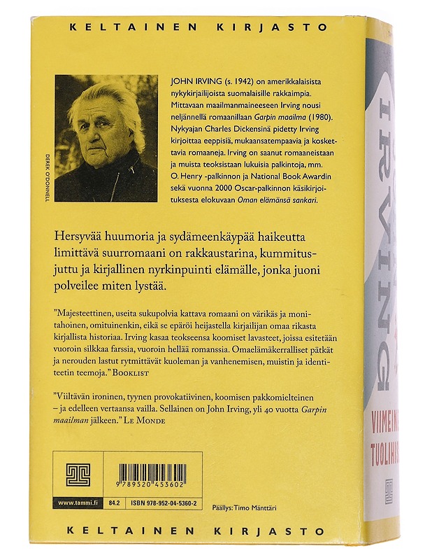 Viimeinen tuolihissi - John Irving - Romaanit ja novellit - 10105378602 - 1