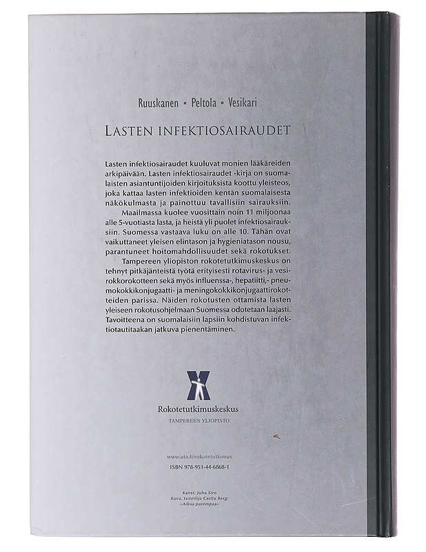 Lasten infektiosairaudet - Peltola, Heikki - Historiakirjat - 10105378699 - 1