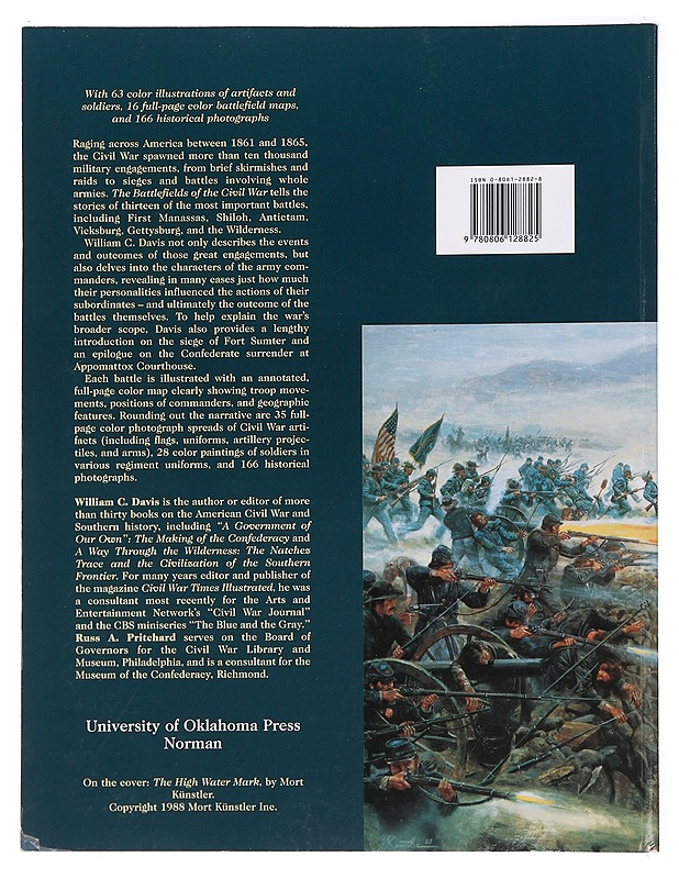 The battlefields of the civil war - Davis William C. - Historiakirjat - 10105378717 - 1