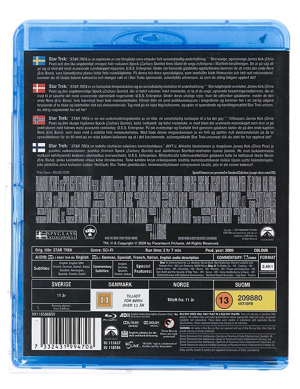 Star Trek - Blu-ray - Blu-ray-levyt - 10105378879 - 1