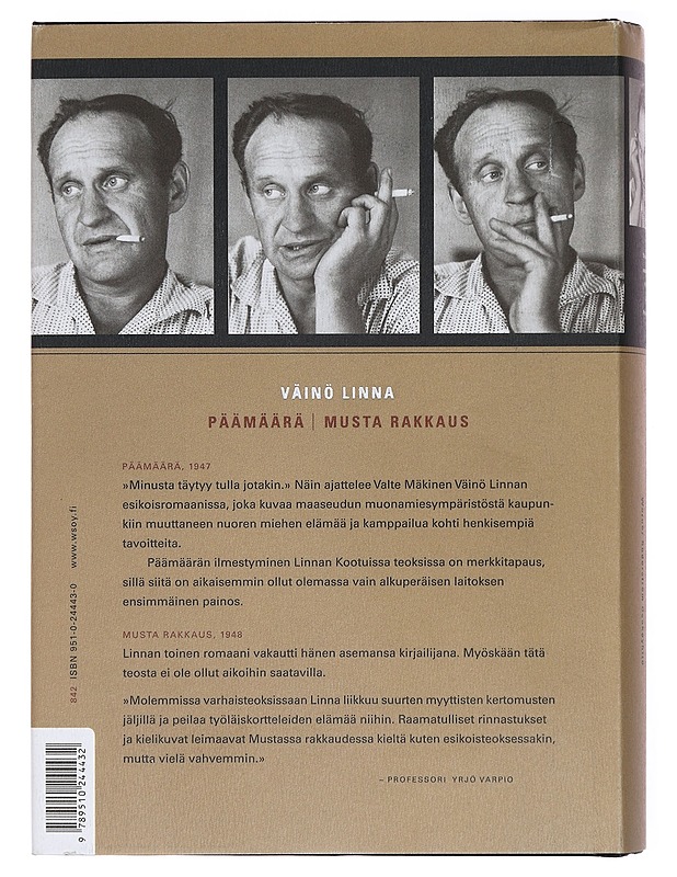 Kootut teokset. I, Päämäärä: Musta rakkaus - Väinö Linna - Romaanit ja novellit - 10105379122 - 1