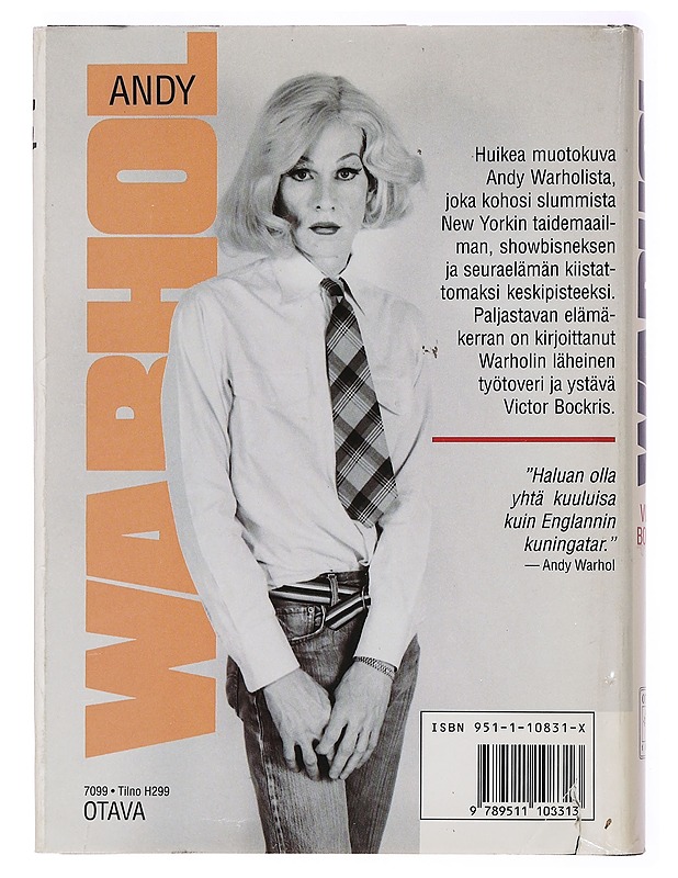 Andy Warhol - Bockris, Victor - Elämäkerrat ja muistelmat - 10105379379 - 1