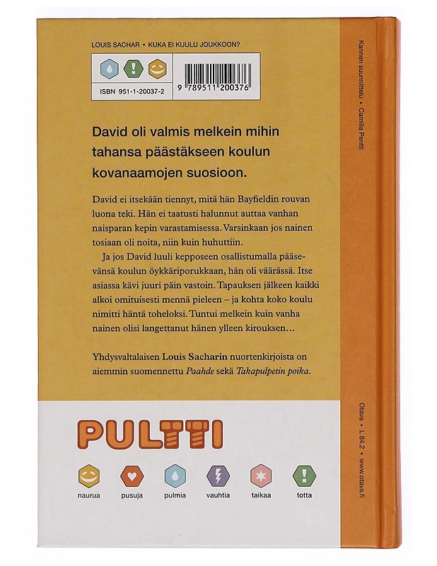 Kuka ei kuulu joukkoon? - Sachar, Louis - Nuorten kirjat - 10105379509 - 1