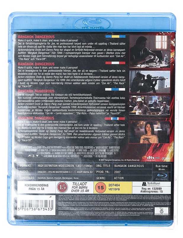 Bangkok Dangerous - Blu-ray - Blu-ray-levyt - 10105379638 - 1