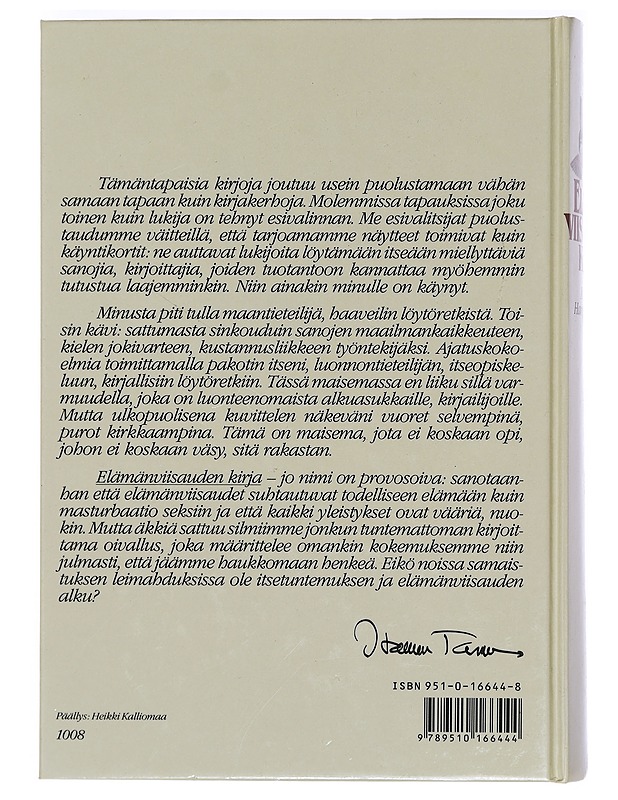 Elämänviisauden kirja - Hannu Tarmio - Romaanit ja novellit - 10105379752 - 1