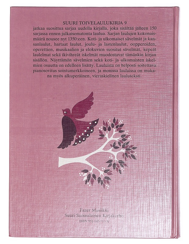 Suuri toivelaulukirja. 9 - Vuoristo, Aapeli - Musiikki- ja elokuvakirjat - 10105379780 - 1