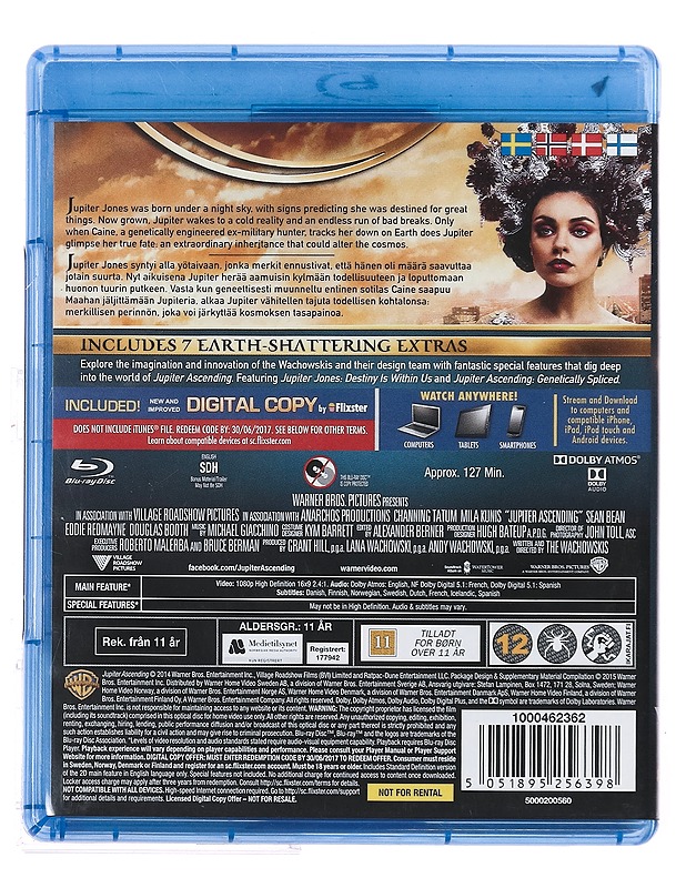 Jupiter Ascending - Blu-ray - Blu-ray-levyt - 10105379812 - 1