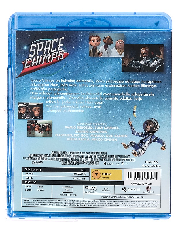 Space chimps - Blu-ray - Blu-ray-levyt - 10105379817 - 1
