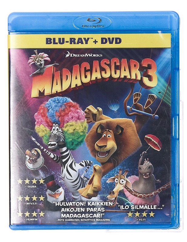 Madagascar 3 - Blu-ray + DVD - Blu-ray-levyt - 10105380161 - 0