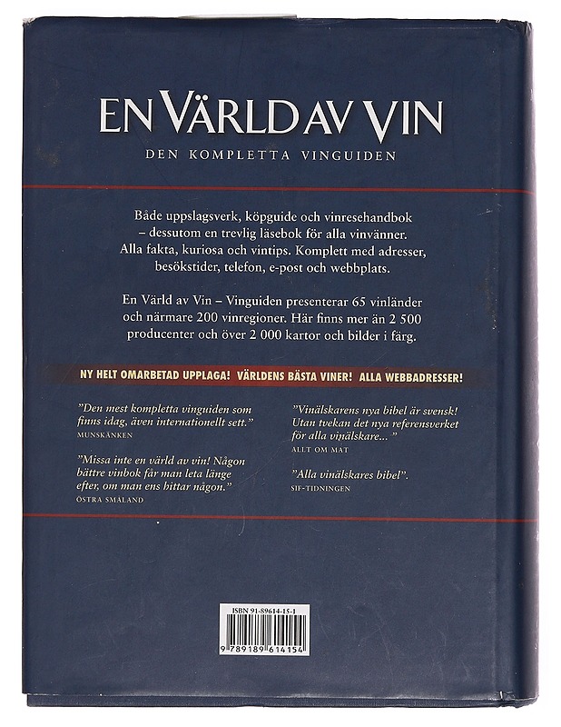 En värld av vin : den kompletta vinguiden - Mölstad, Mikael - Ruokakirjat - 10105380210 - 1