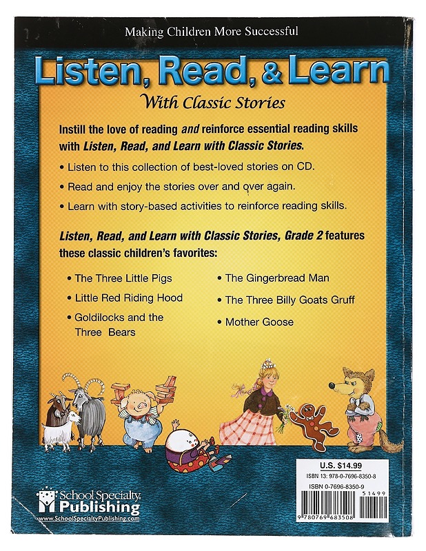 Listen, Read, and Learn with Classic Stories - Lastenkirjat - 10105380244 - 1