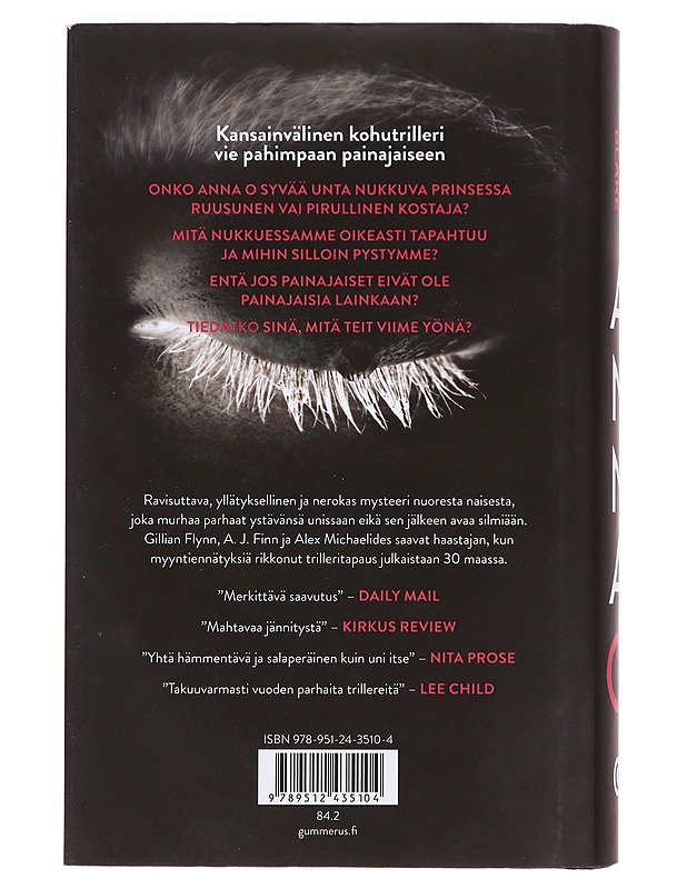 Anna O : trilleri - Blake, Matthew - Jännitys ja dekkarit - 10105380304 - 1