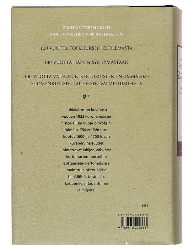 Välskärin kertomuksia : viisi jaksoa. [1] - Topelius, Zacharias - Romaanit ja novellit - 10105380334 - 1