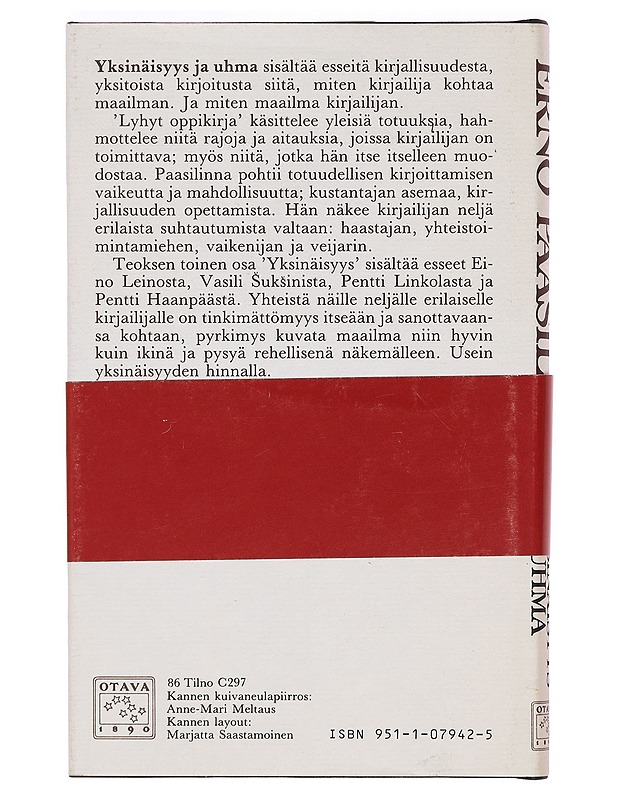 Yksinäisyys ja uhma - Paasilinna, Erno - Tietokirjat ja oppaat - 10105380544 - 1