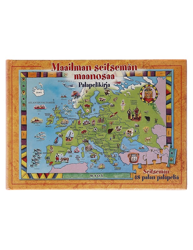 Maailman seitsemän maanosaa : palapelikirja - Mappin, Jennifer - Tietokirjat ja oppaat - 10105380555 - 0