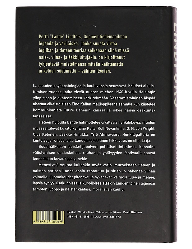 Seikkailuni tieteen, viinan, naisten ja politiikan parissa - Lindfors, Pertti - Elämäkerrat ja muistelmat - 10105380556 - 1