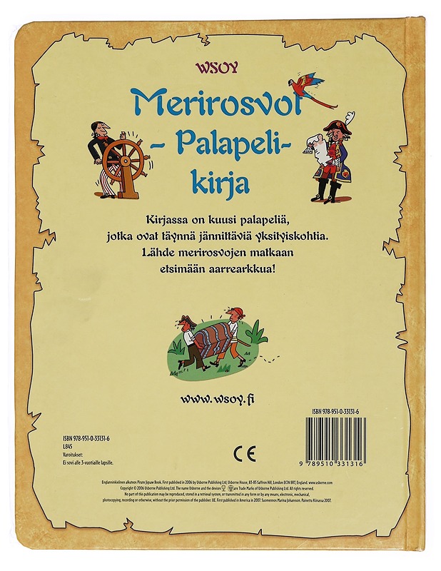 Merirosvot : palapelikirja - Peter Allen - Lastenkirjat - 10105380608 - 1