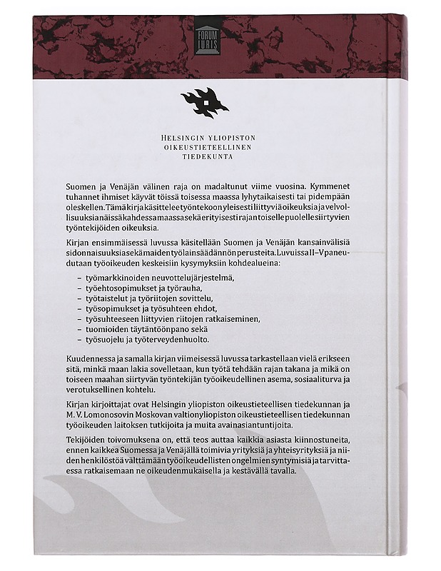 Työoikeus Suomessa ja Venäjällä- 	 Matti Mikkola, Elena Machulskaya  - Tietokirjat ja oppaat - 10105380637 - 1