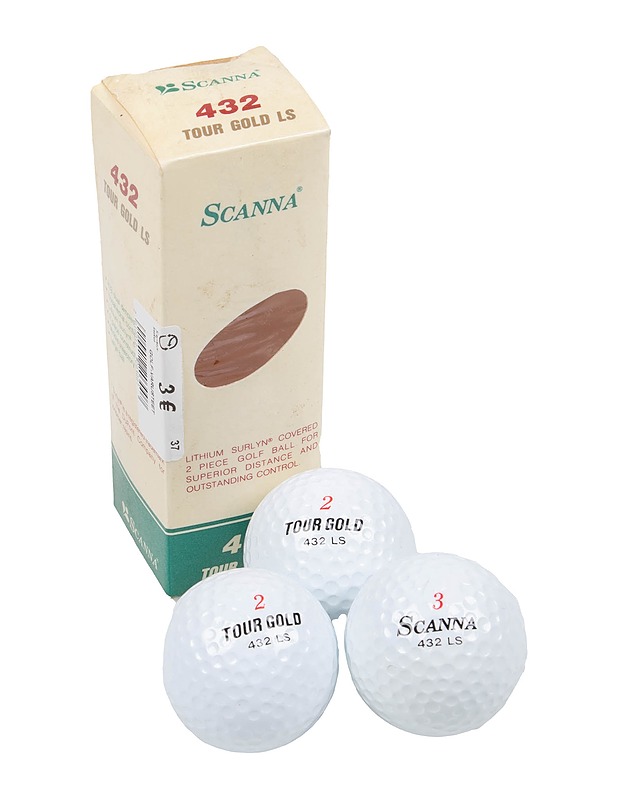 SCANNA 432 Tour Gold LS golfpallo, 3 kpl - Golf - 10105380682 - 0