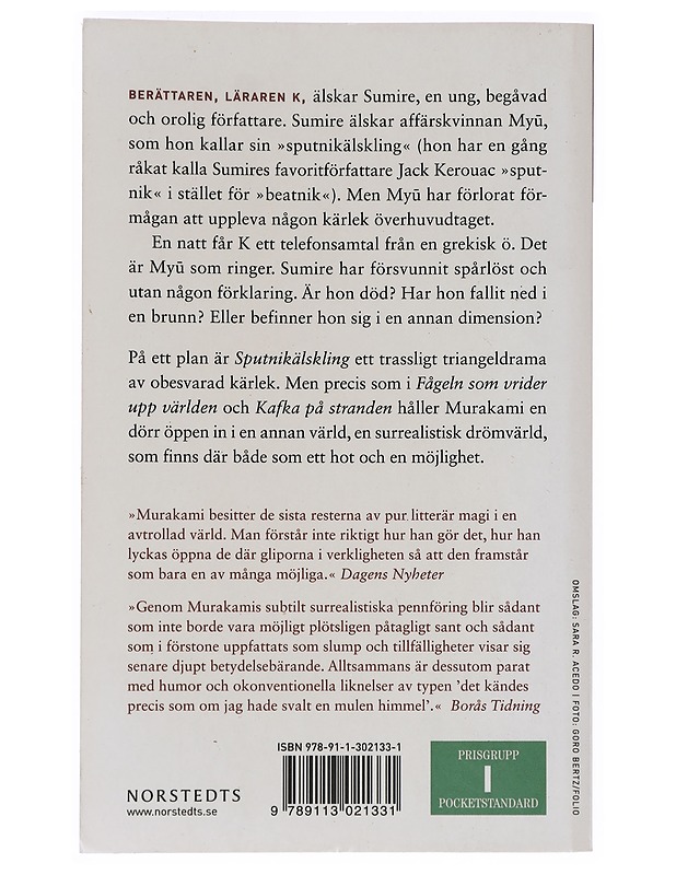 Sputnikälskling -Haruki, Murakami - Romaanit ja novellit - 10105380736 - 1